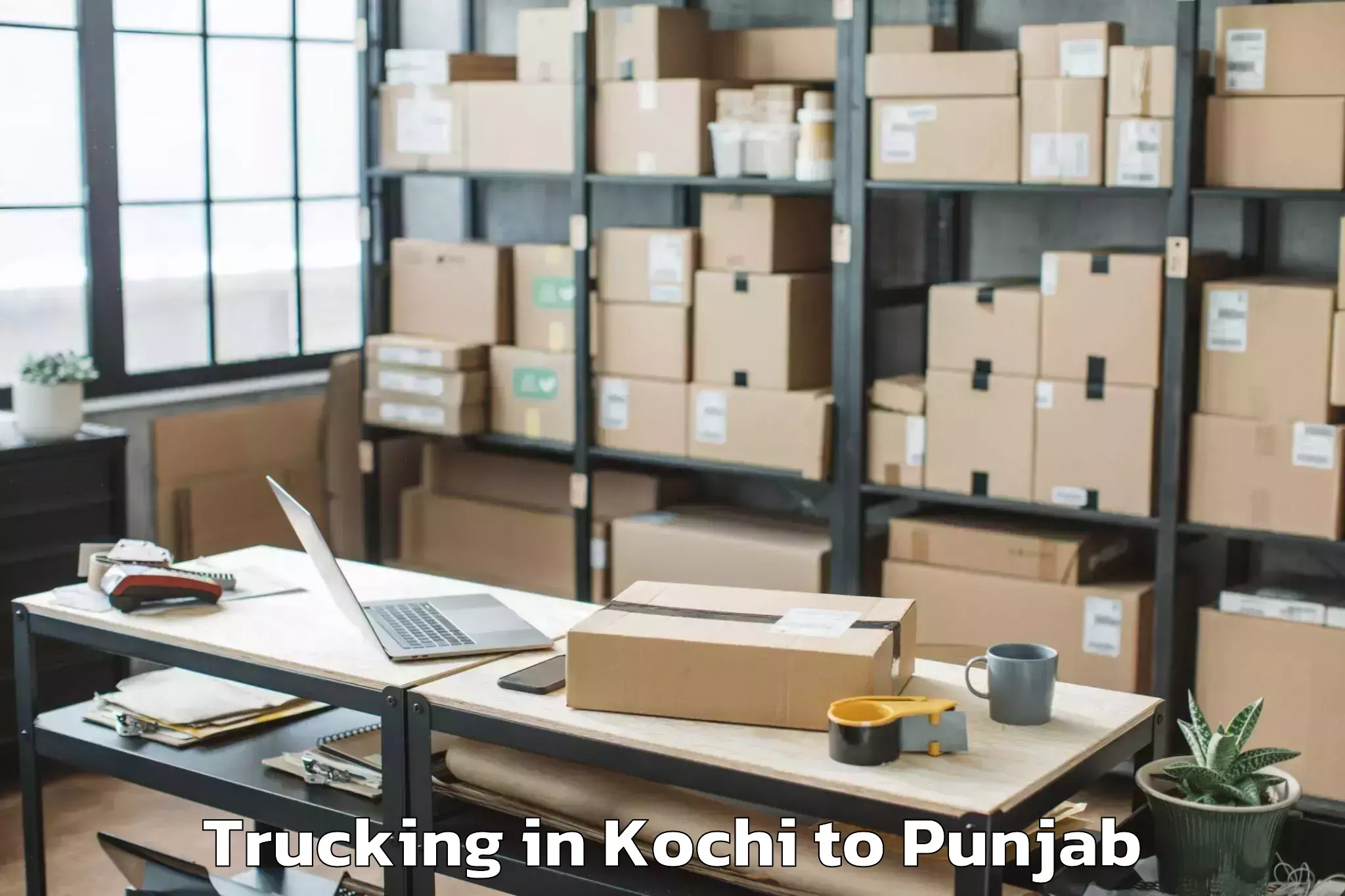 Top Kochi to Gna University Phagwara Trucking Available